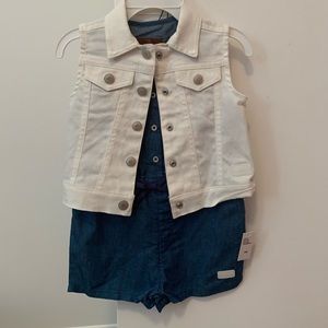 Seven for Mankind 2 piece denim romper set
